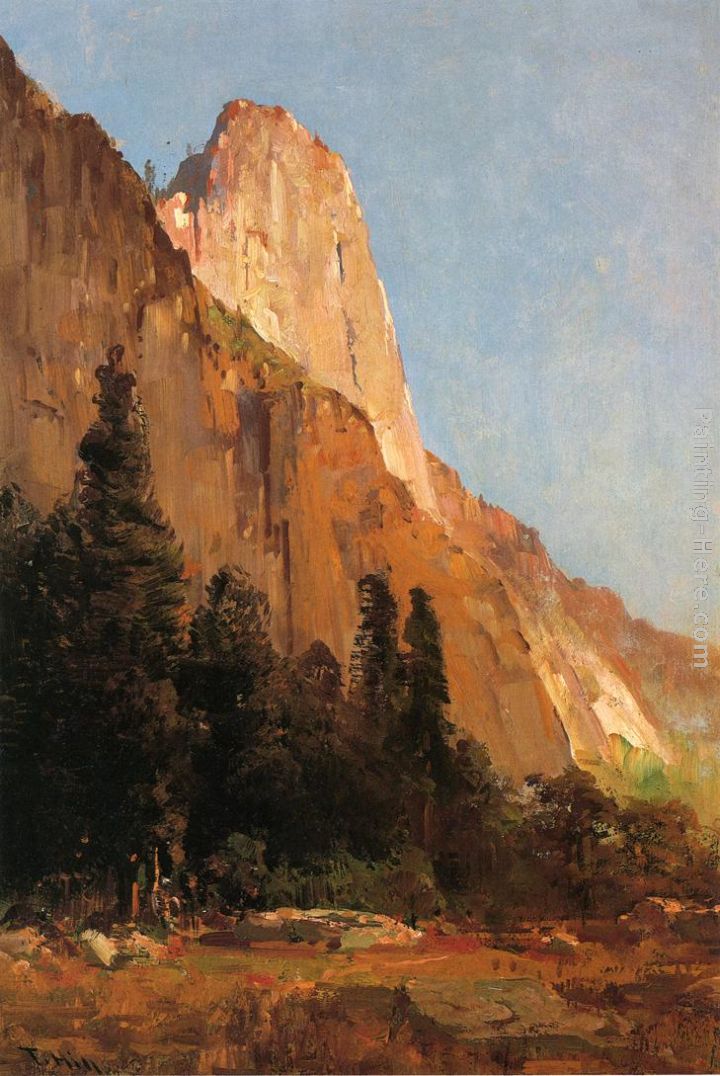 Sentinel Rock, Yosemite painting - Thomas Hill Sentinel Rock, Yosemite art painting